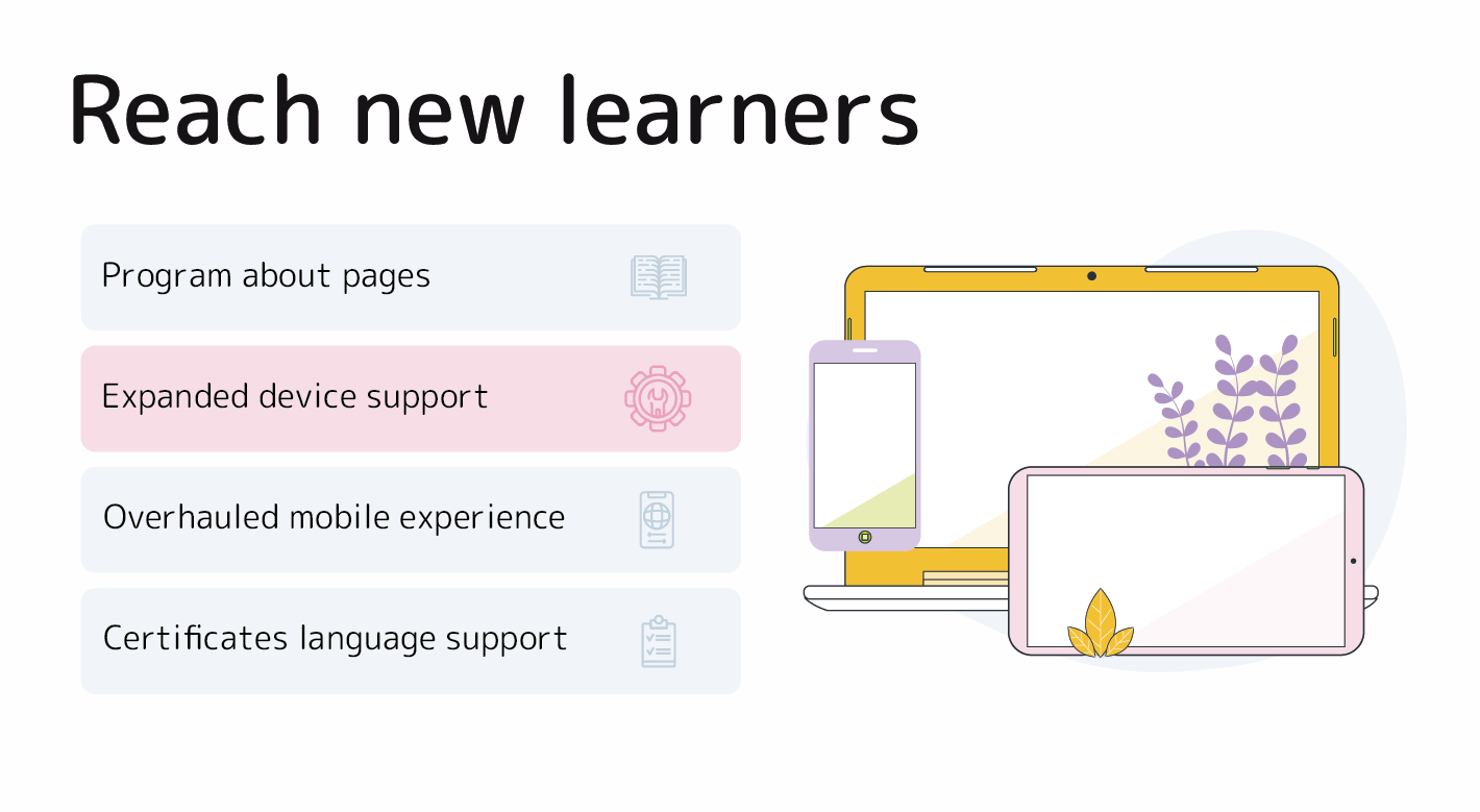 Reach new learners