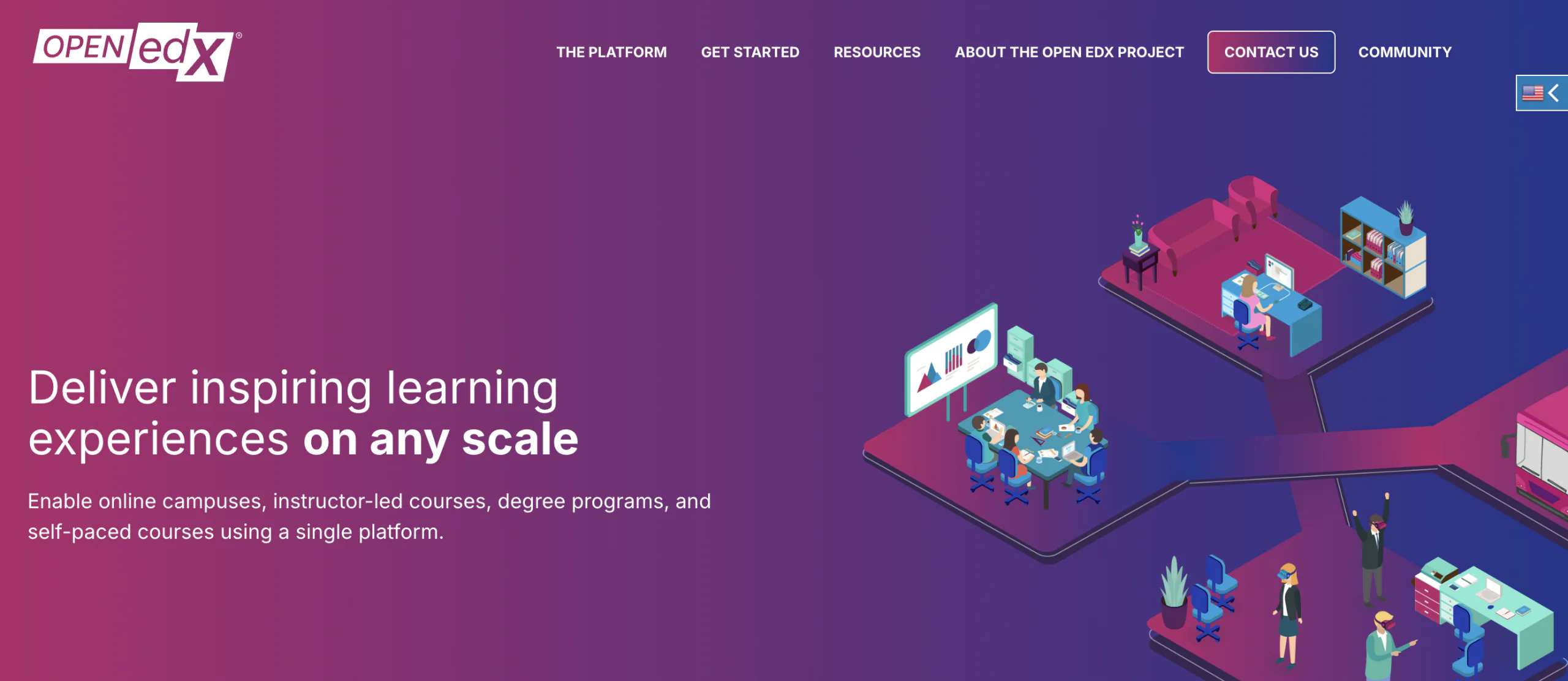 Open edX home page
