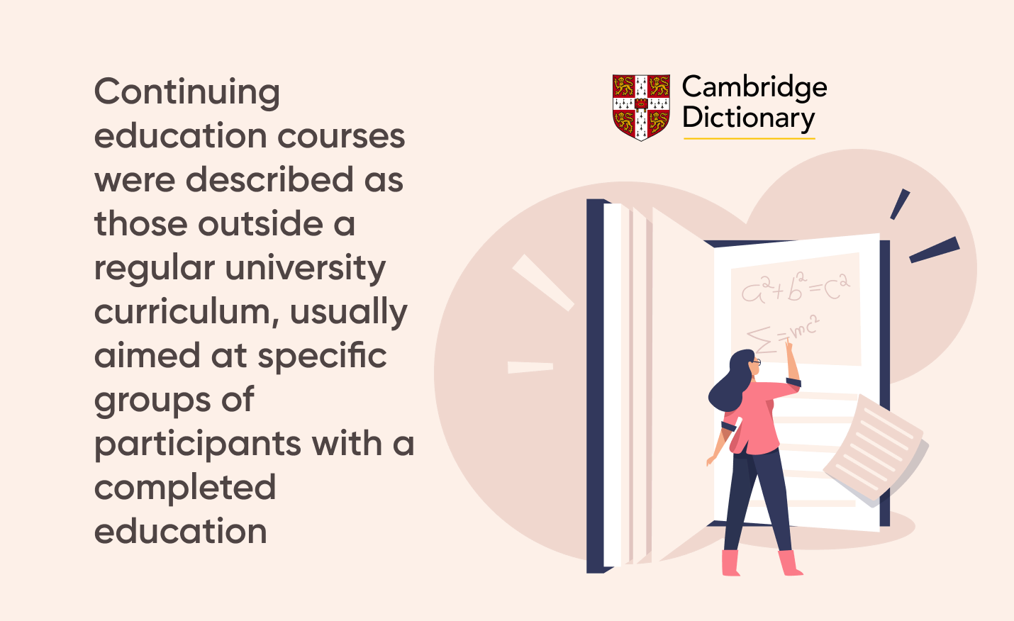 Continuing Education Course Cambridge Definition