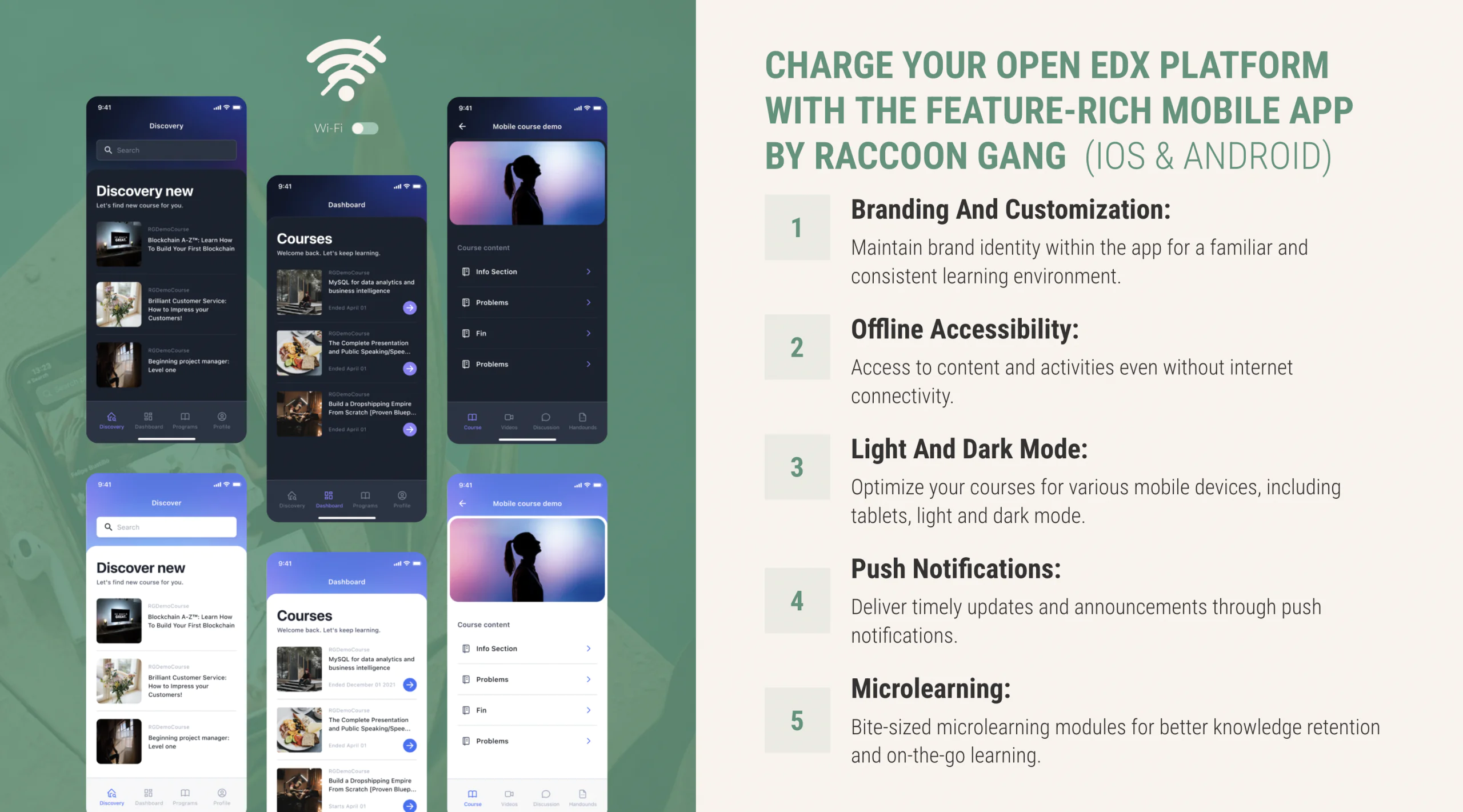 Open edx Mobile App by Raccoon Gang
