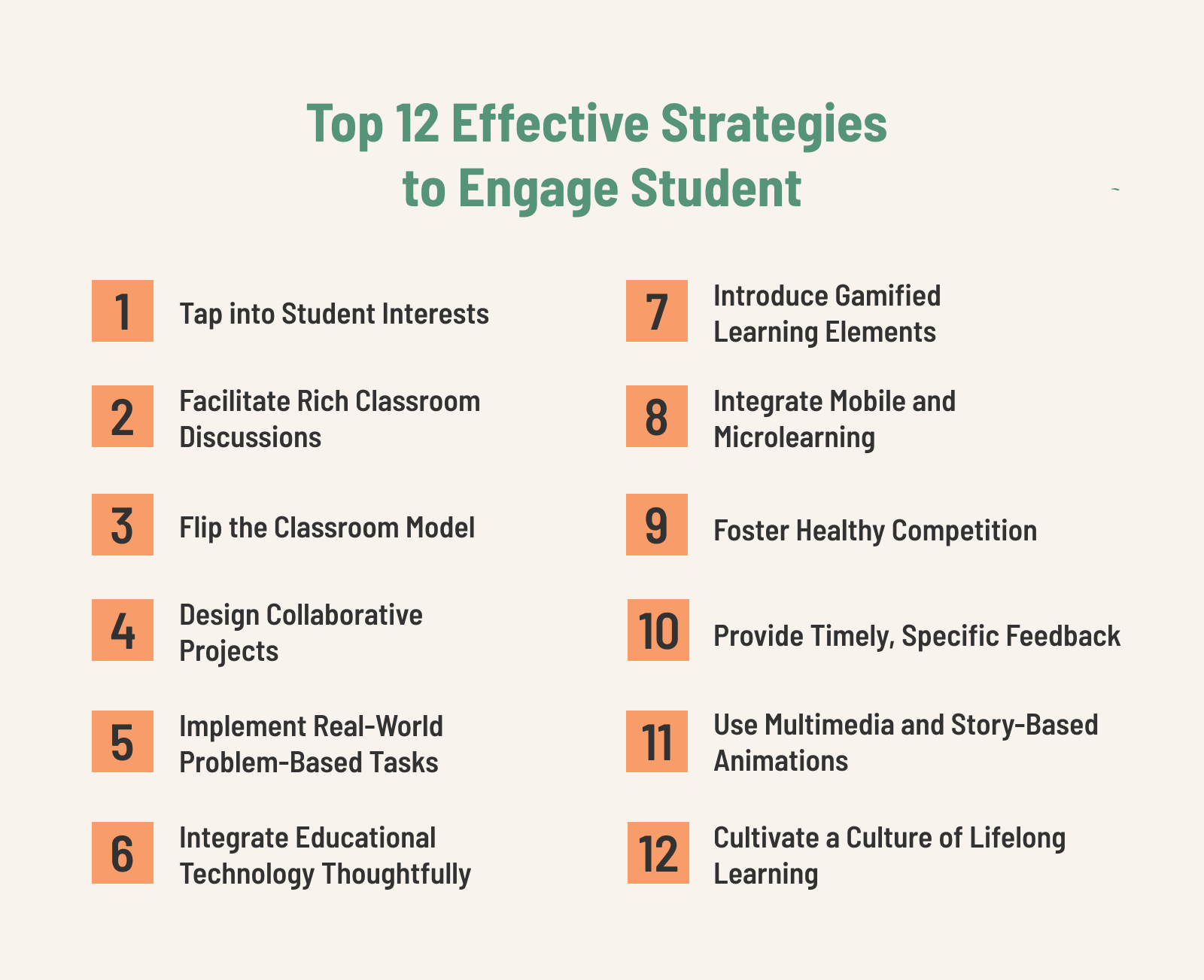 Top 12 Effective Strategies to Engage Students