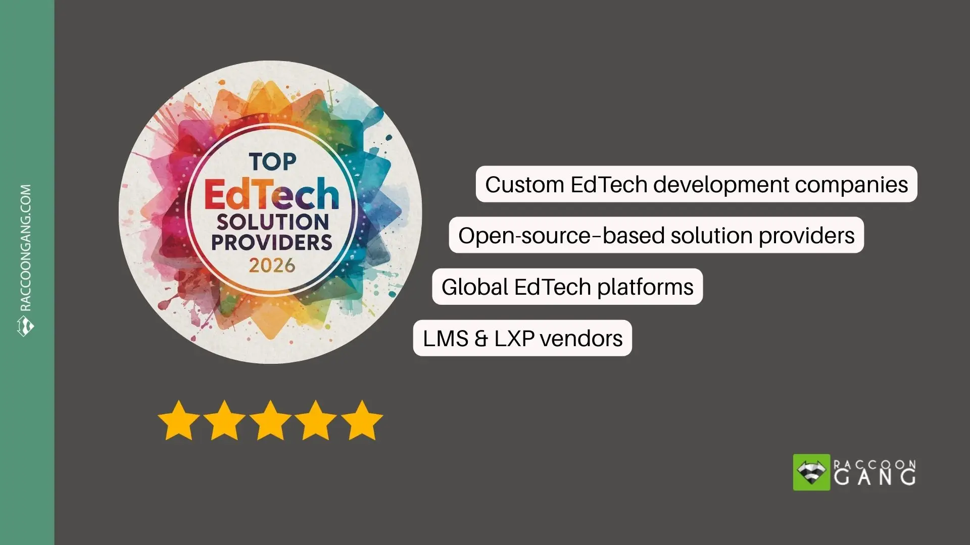 Top EdTech solution providers 2026: provider categories Illustration titled “Top EdTech Solution Providers 2026” showing four provider categories: LMS & LXP vendors, global EdTech platforms, open-source–based solution providers, and custom EdTech development companies.